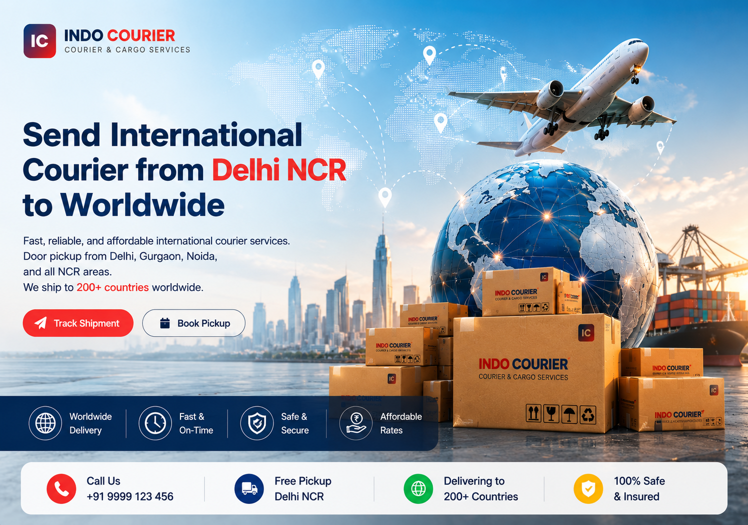 International Courier Services from Delhi NCR